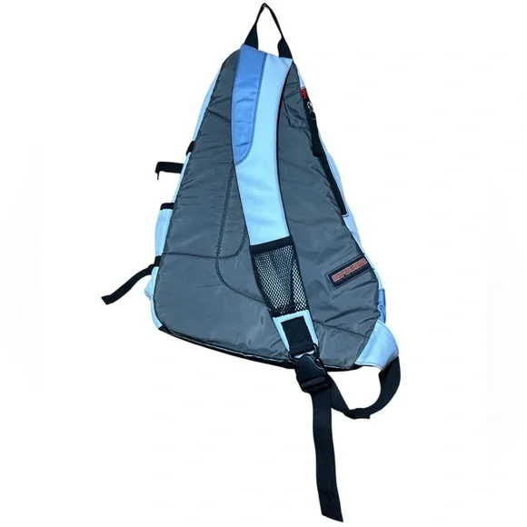 New Jansport Blue Infusion Muck-Proof Sling Backpack Slingpack Grey Blue Black - Picture 2 of 6